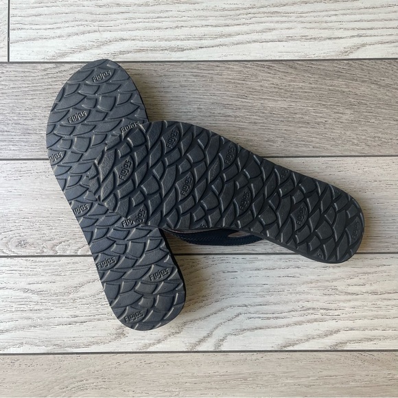 Flojos Women's Black and Pink Sandals - Picture 4 of 4